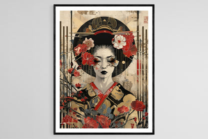 Affiche Kabuki Artistique – Impression d'Art sur le Théâtre Japonais