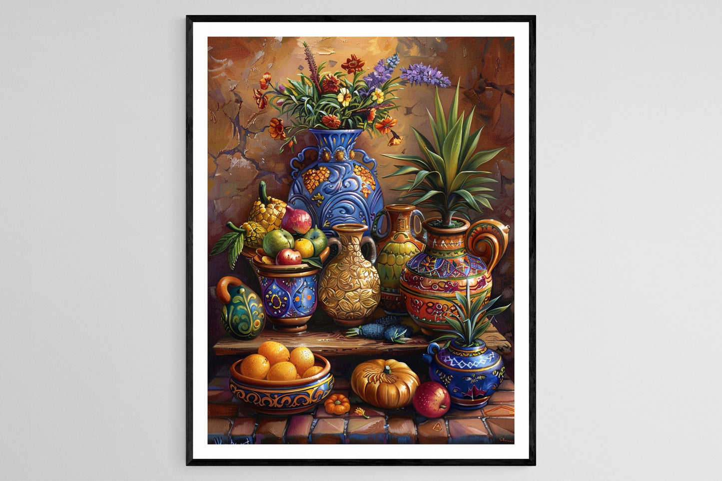 Affiche de Céramique Porto-Ricaine – Impression Artistique Vibrante