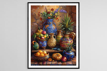 Affiche de Céramique Porto-Ricaine – Impression Artistique Vibrante