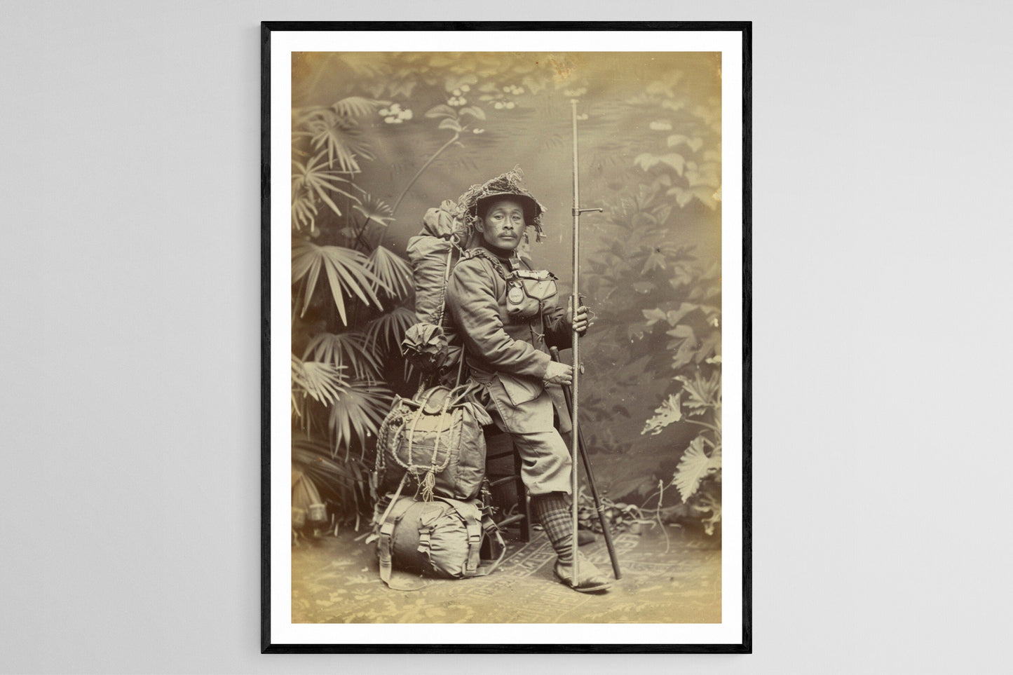 Affiche Vintage Meiji – Photo Historique Japonaise Élégante