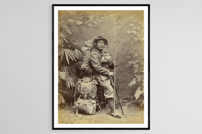 Affiche Vintage Meiji – Photo Historique Japonaise Élégante