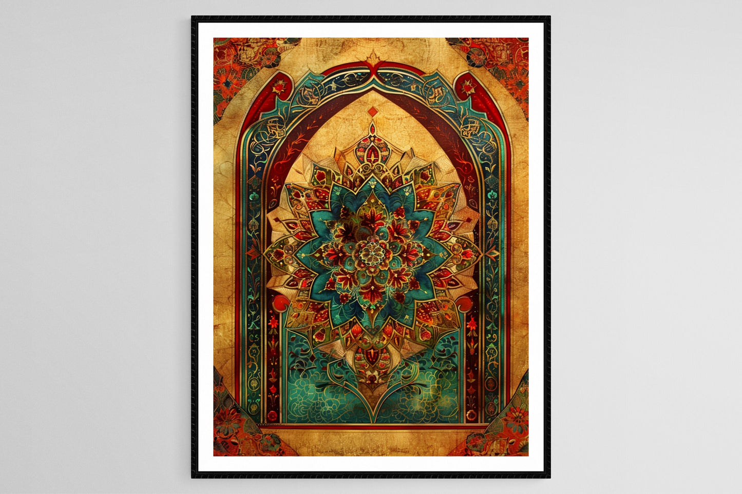 Affiche Art Islamique Traditionnel – Poster Motifs Floraux et Abstraits