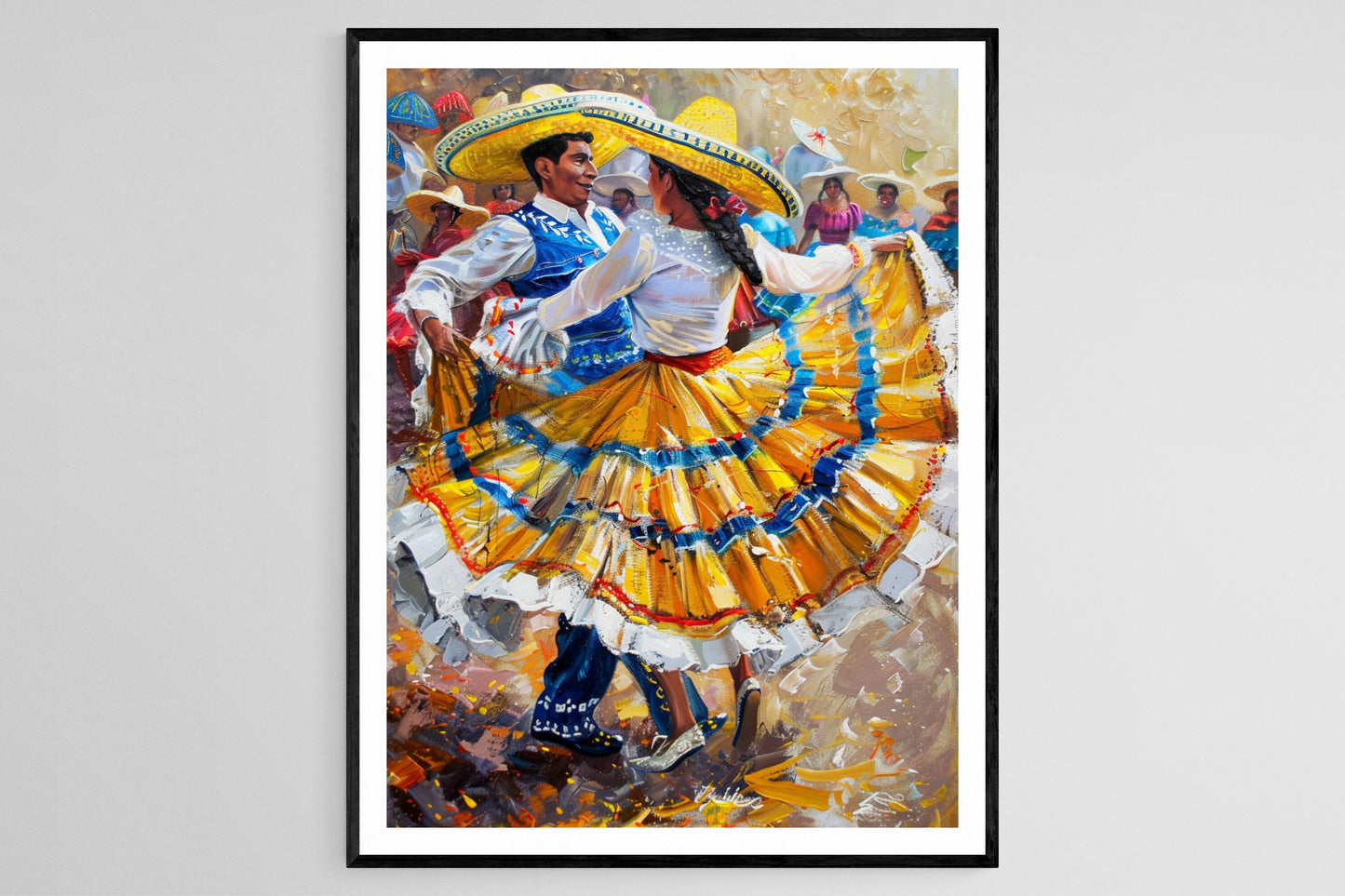 Affiche Danse Folklorique Mexicaine – Poster Coloré et Vibrant