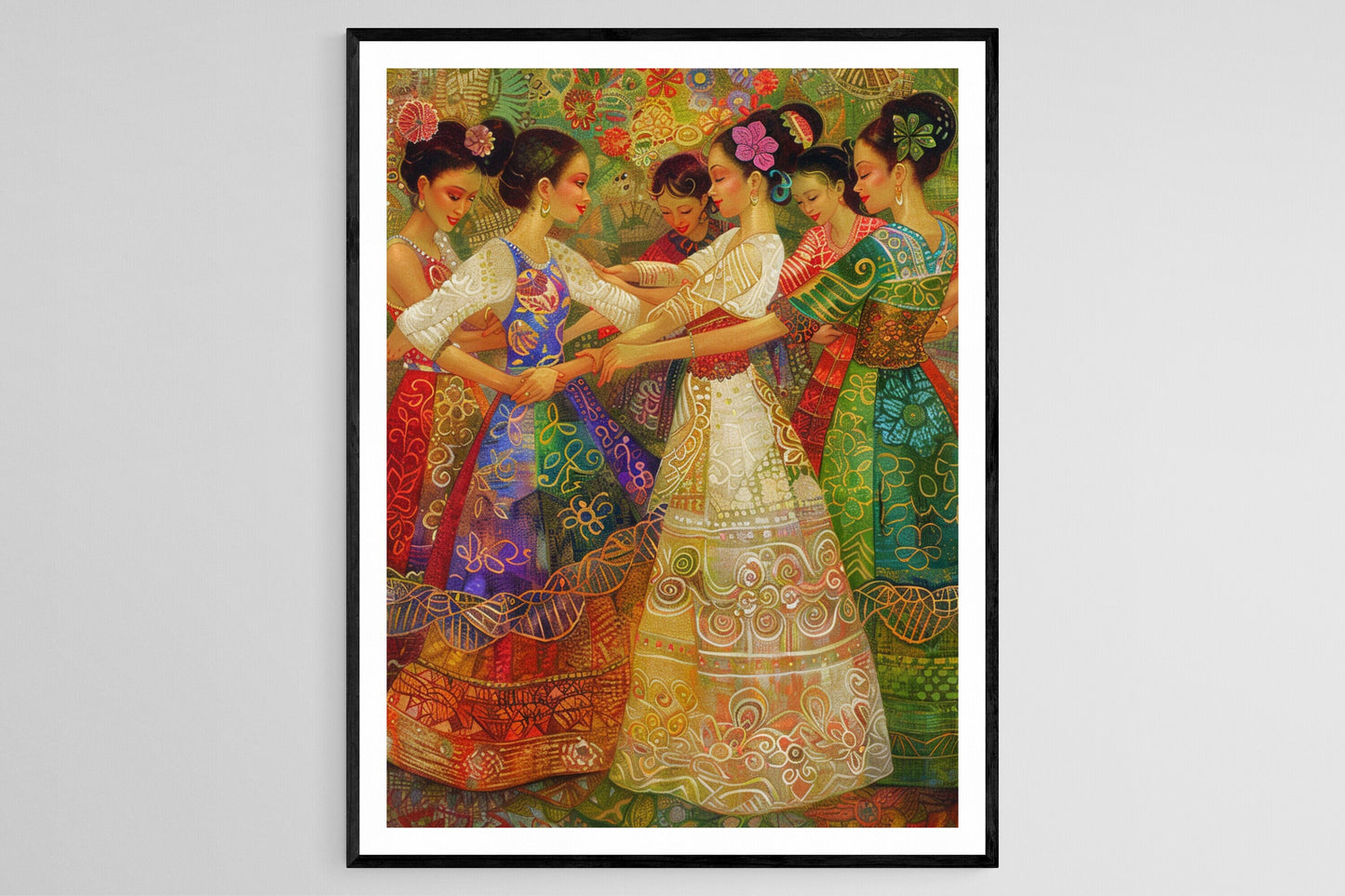 Affiche Pangalay – Poster Art Culturelle Vibrante des Philippines