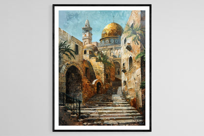 Affiche Jérusalem – Impression de l'Église du Saint-Sépulcre