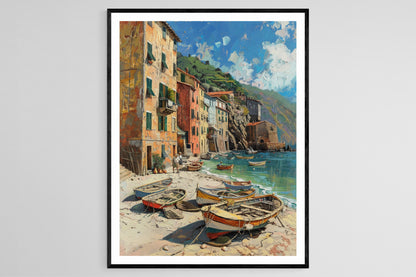Affiche Cinque Terre – Poster Paysage côtier de la Riviera italienne