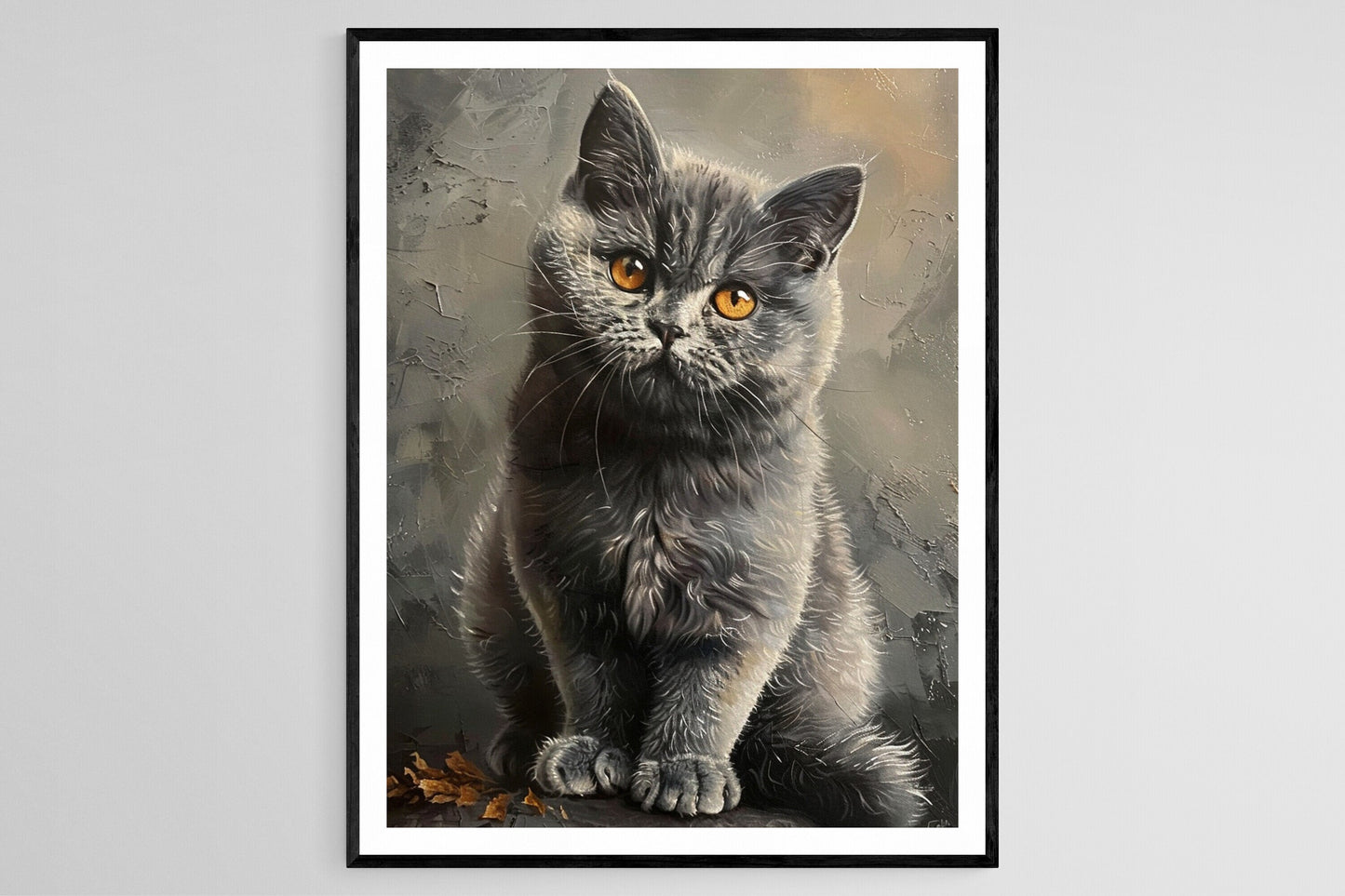 Affiche British Shorthair – Impression Giclée d'Art de Chat Élégante