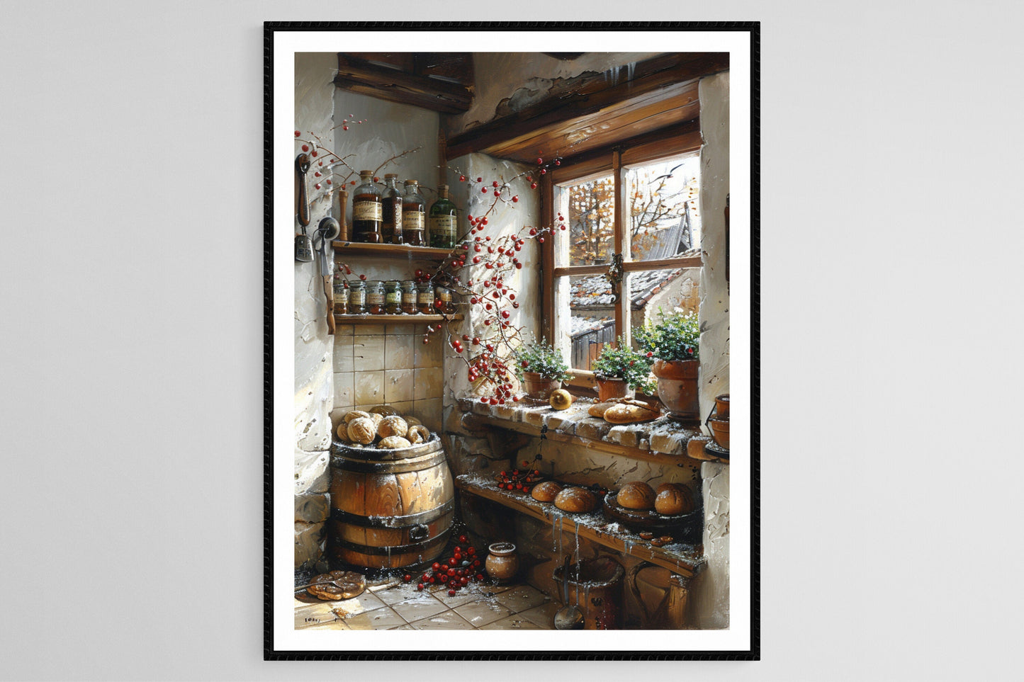 Affiche de Pain d'Épices de Torun – Art Rustique de Cuisine Polonaise