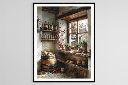 Affiche de Pain d'Épices de Torun – Art Rustique de Cuisine Polonaise