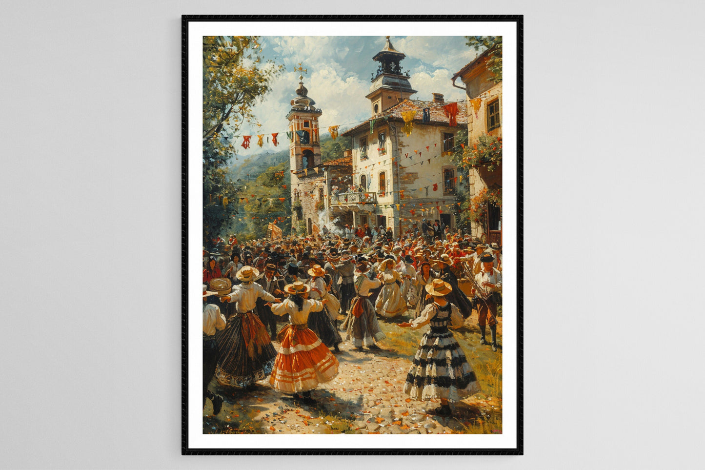 Affiche Festival Folklorique Łowicz – Imprimé Art Polonais Coloré