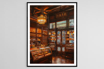 Affiche Boutique de Cigares Nostalgique – Art Cubain Fait Main pour Salon