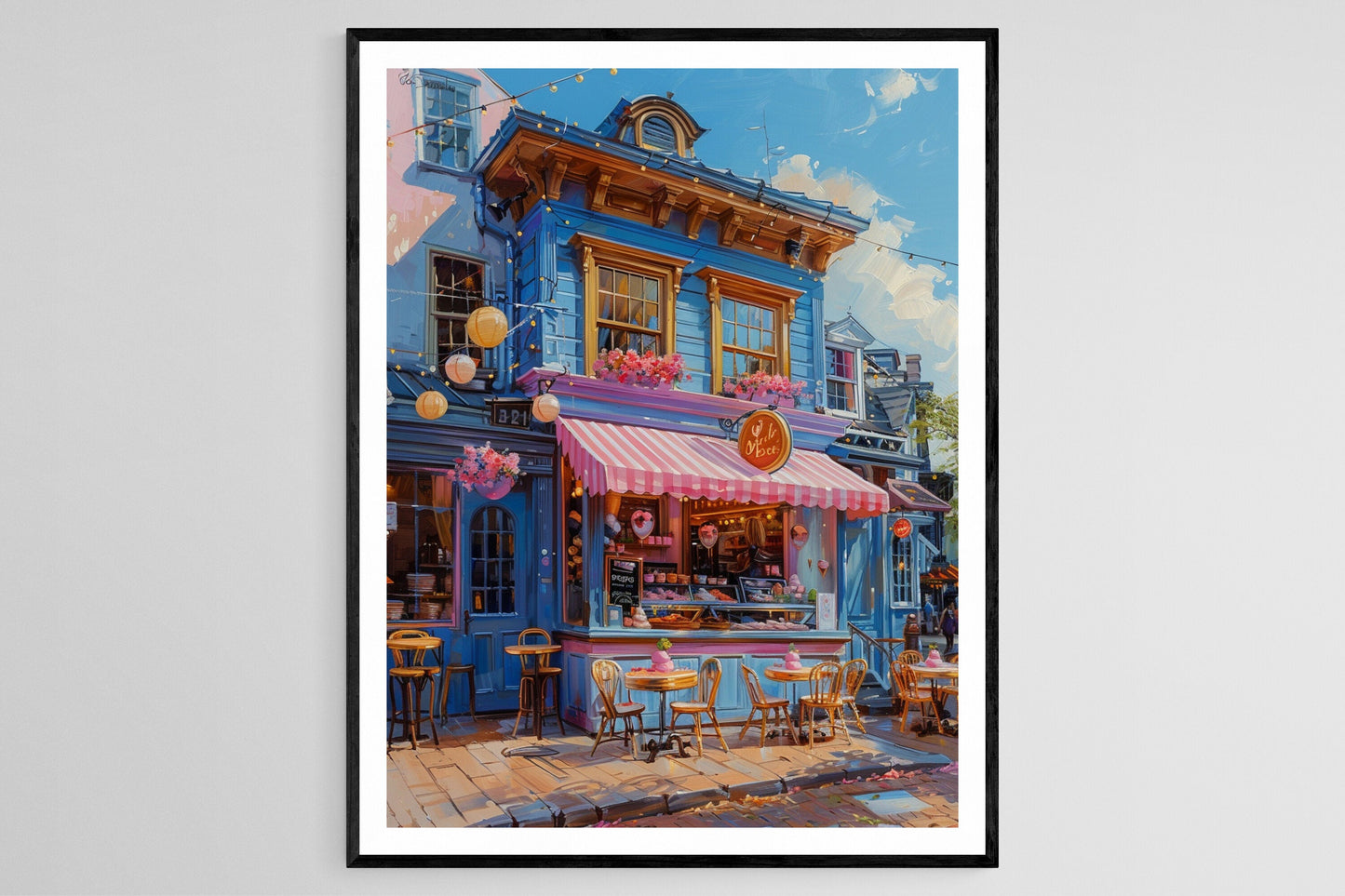 Affiche Gelato Enjoué – Illustration Colorée de Crème Glacée pour Cuisine