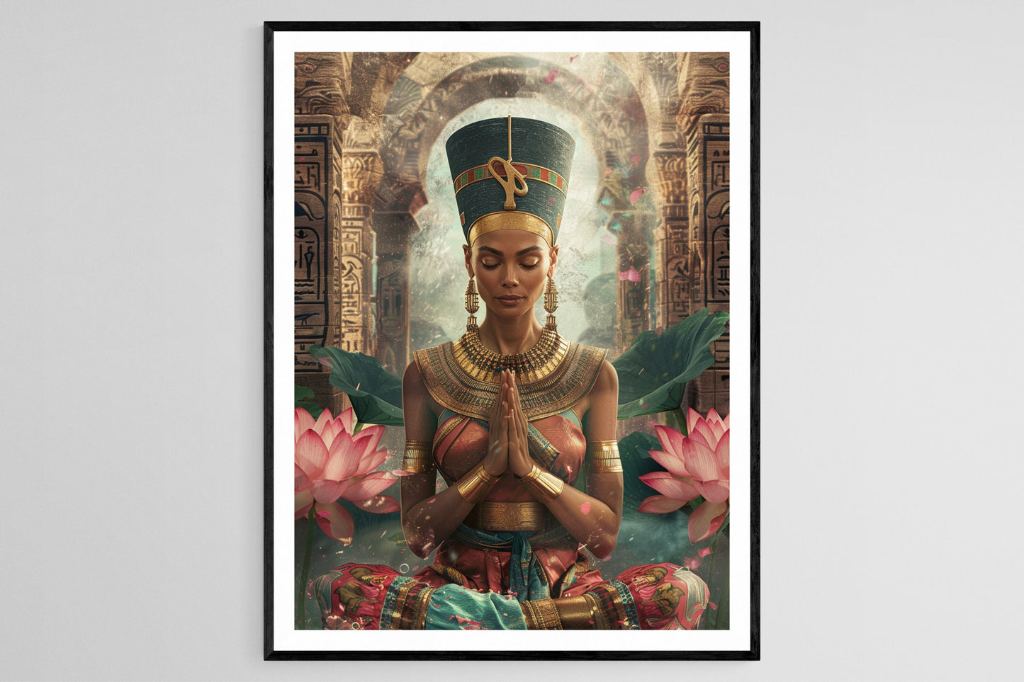 Affiche Nefertiti – Œuvre captivante de l'Égypte ancienne