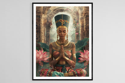 Affiche Nefertiti – Œuvre captivante de l'Égypte ancienne