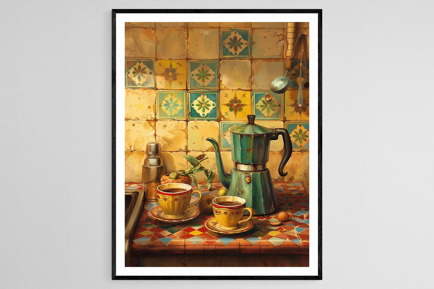 Affiche Café Cubain – Cafecito Mañanero : Bonheur Matinal