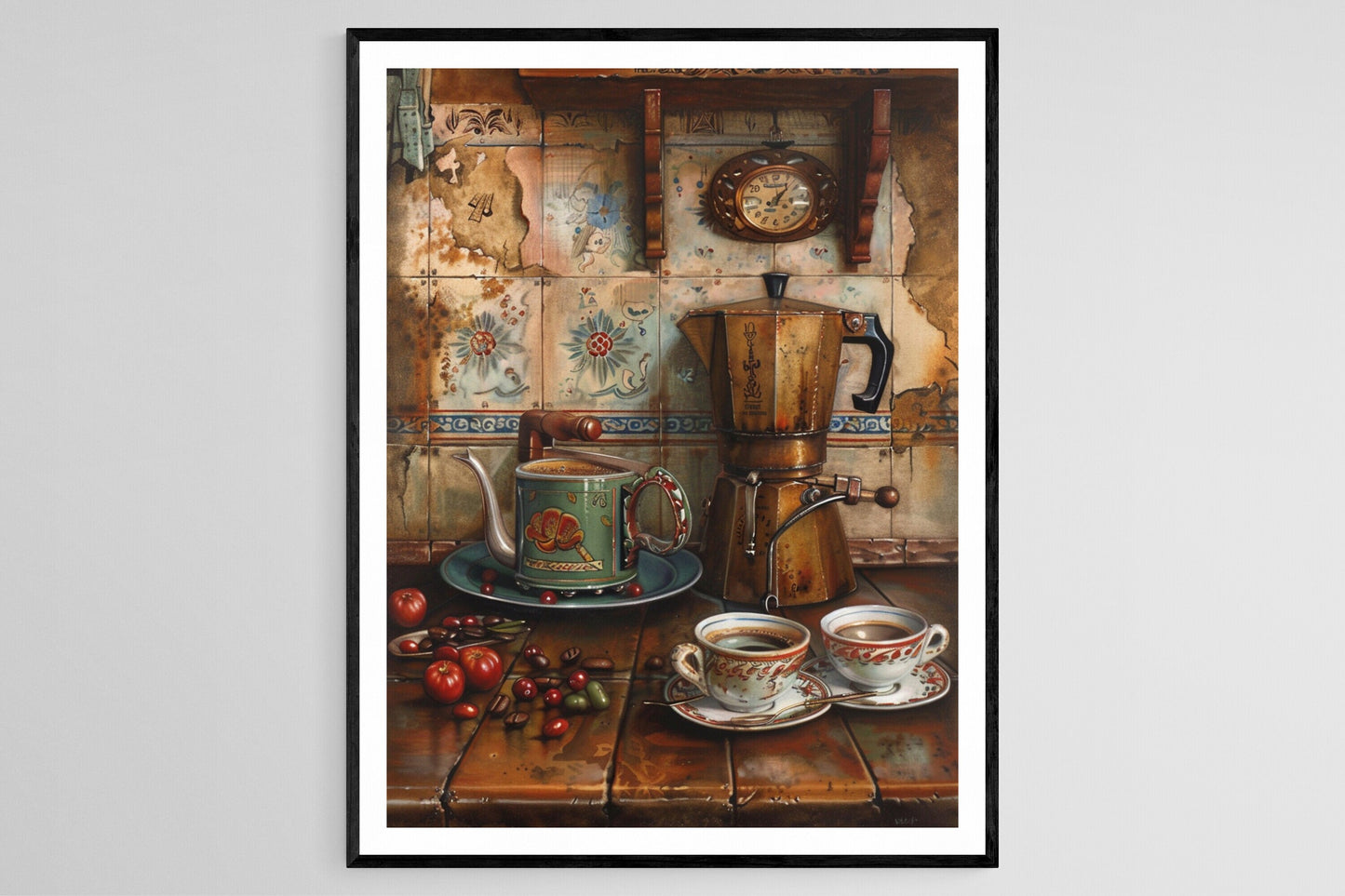 Affiche Café Cubain – Toile Rustique pour Cuisine