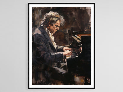 Affiche Beethoven – Poster Art de la Symphonie Classique Allemande