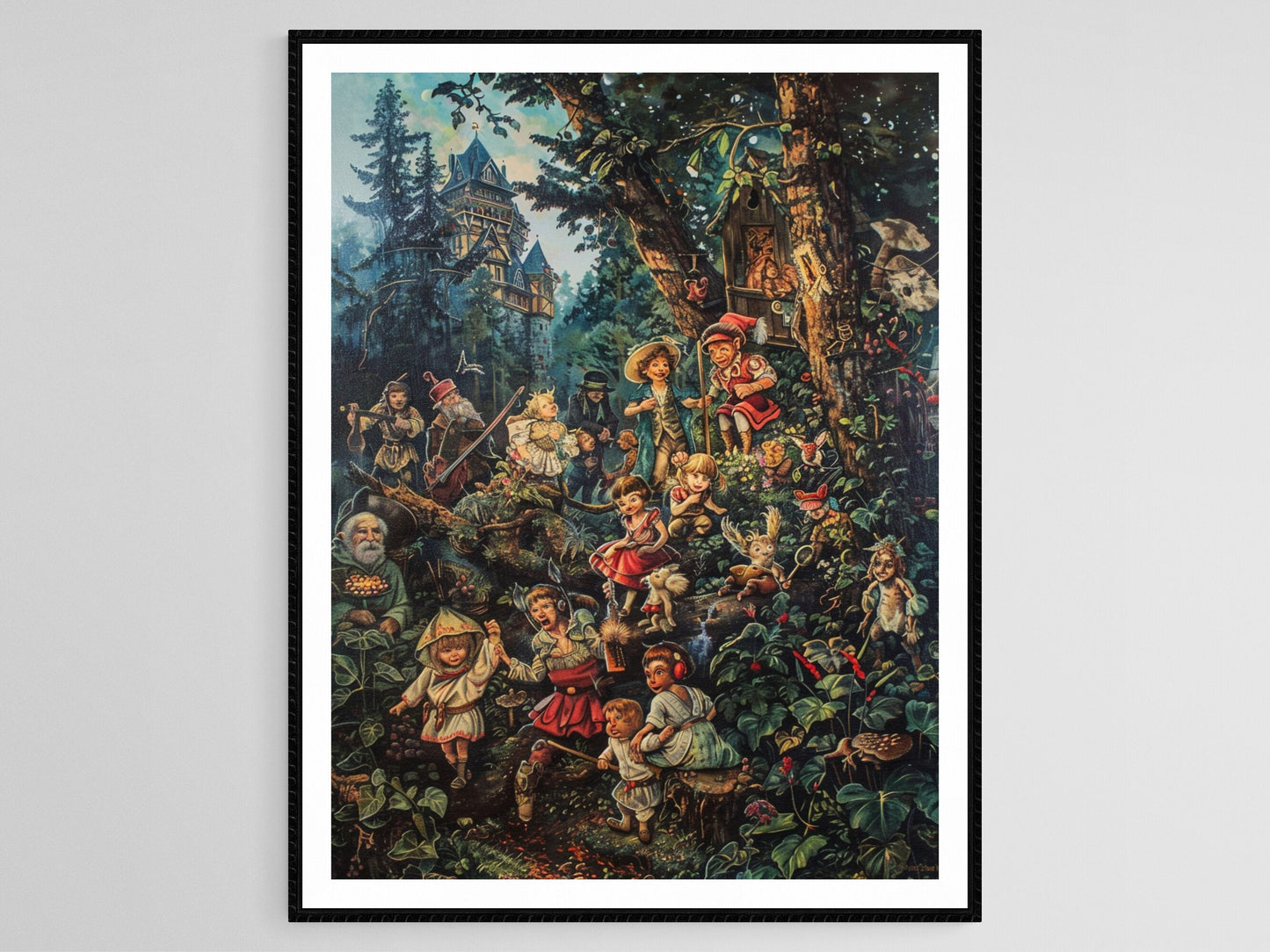 Affiche Folklore Allemand – Poster Contes de la Forêt Noire