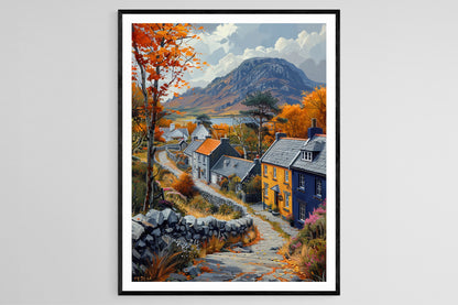 Affiche Clifden Paisible – Poster Art du Paysage Rugueux de Connemara