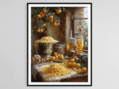 Affiche Cuisine Italienne – Poster Art culinaire de pâtes délicieuses