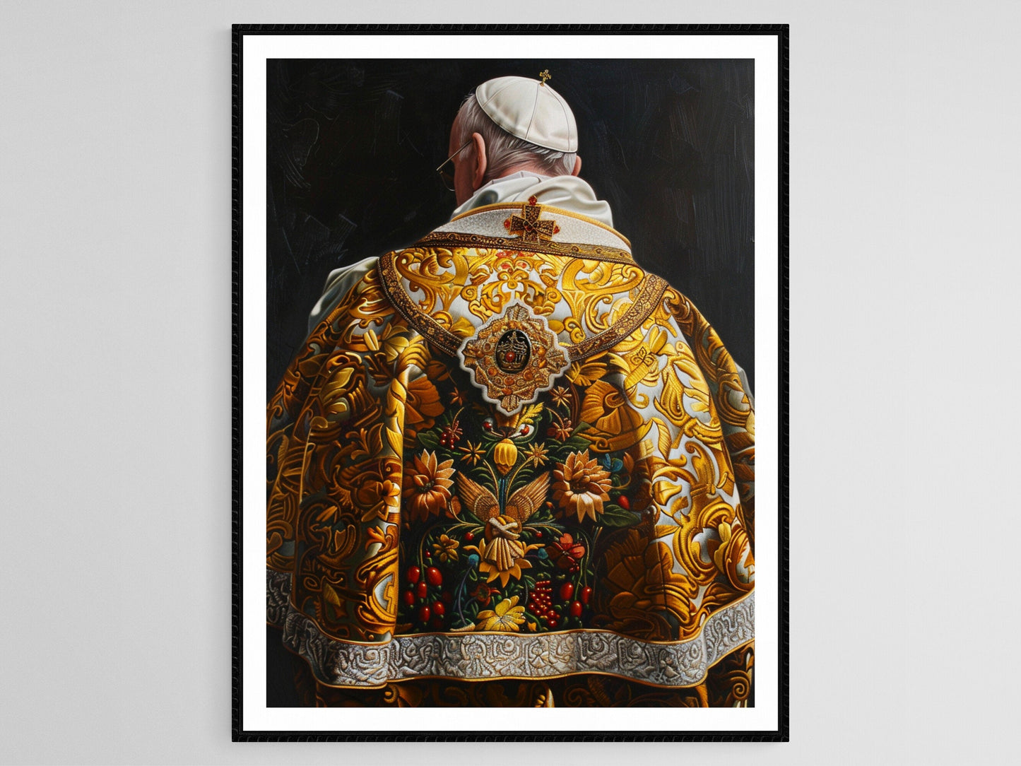 Affiche Régalia Papale – Poster de Tenue Cérémonielle du Vatican