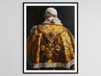 Affiche Régalia Papale – Poster de Tenue Cérémonielle du Vatican
