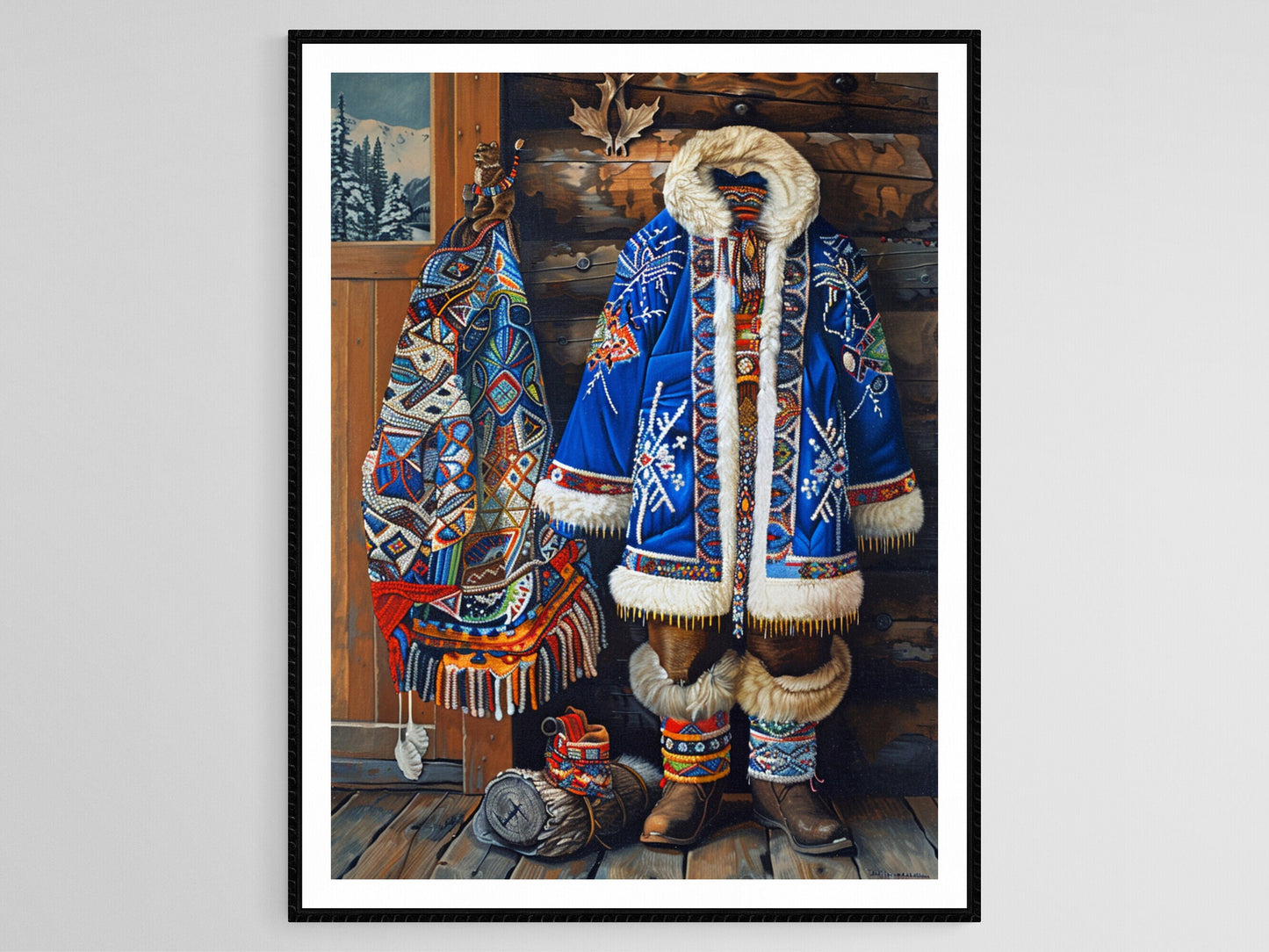 Affiche Art Inuit – Poster Peinture du Patrimoine Arctique