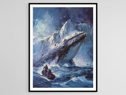 Affiche Chasse à la Baleine Inuit – Poster Pratiques de Chasse Traditionnelles