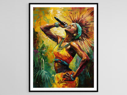 Affiche Calypso – Poster Célébration de la musique de Trinidad et Tobago