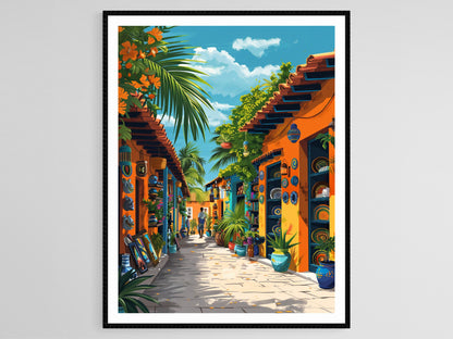 Affiche des Caraïbes – Art des Îles Vierges, Décor Tropical