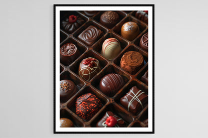 Affiche Chocolat Décadent – Impression Artiste de Dessert Gourmet