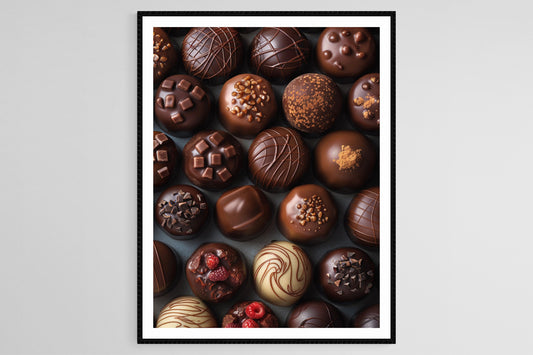 Affiche Fondue au Chocolat – Poster Décor Délicieux pour Desserts