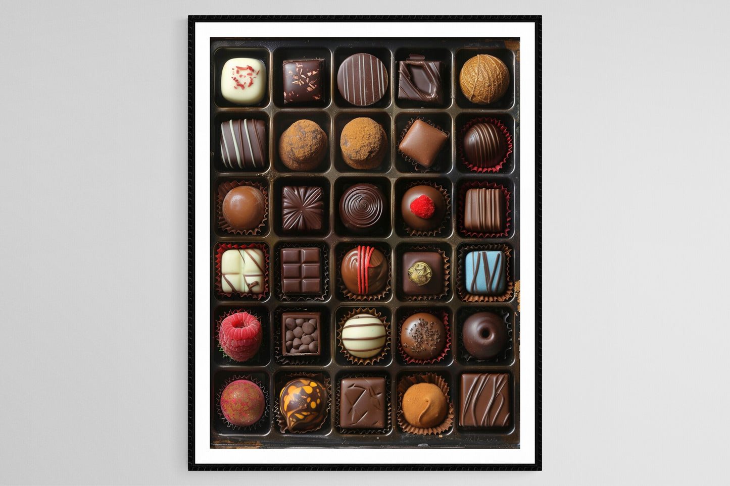 Affiche Chocolat – Impression d'art élégante sur les douceurs