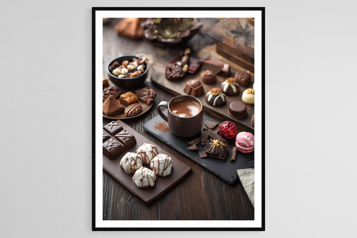 Affiche Chocolat et Café – Poster Décor Gourmand pour Boissons