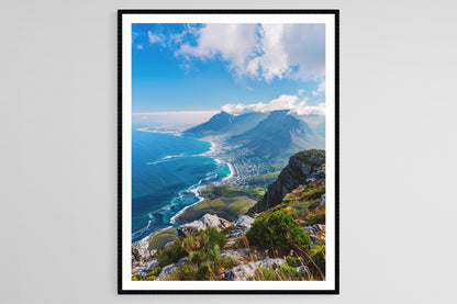 Affiche Cape Town – Imprimé Table Mountain, Paysage d'Afrique du Sud