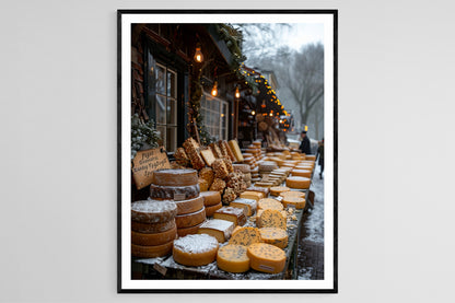 Affiche Marché du Fromage Néerlandais – Art du Festival de Gouda