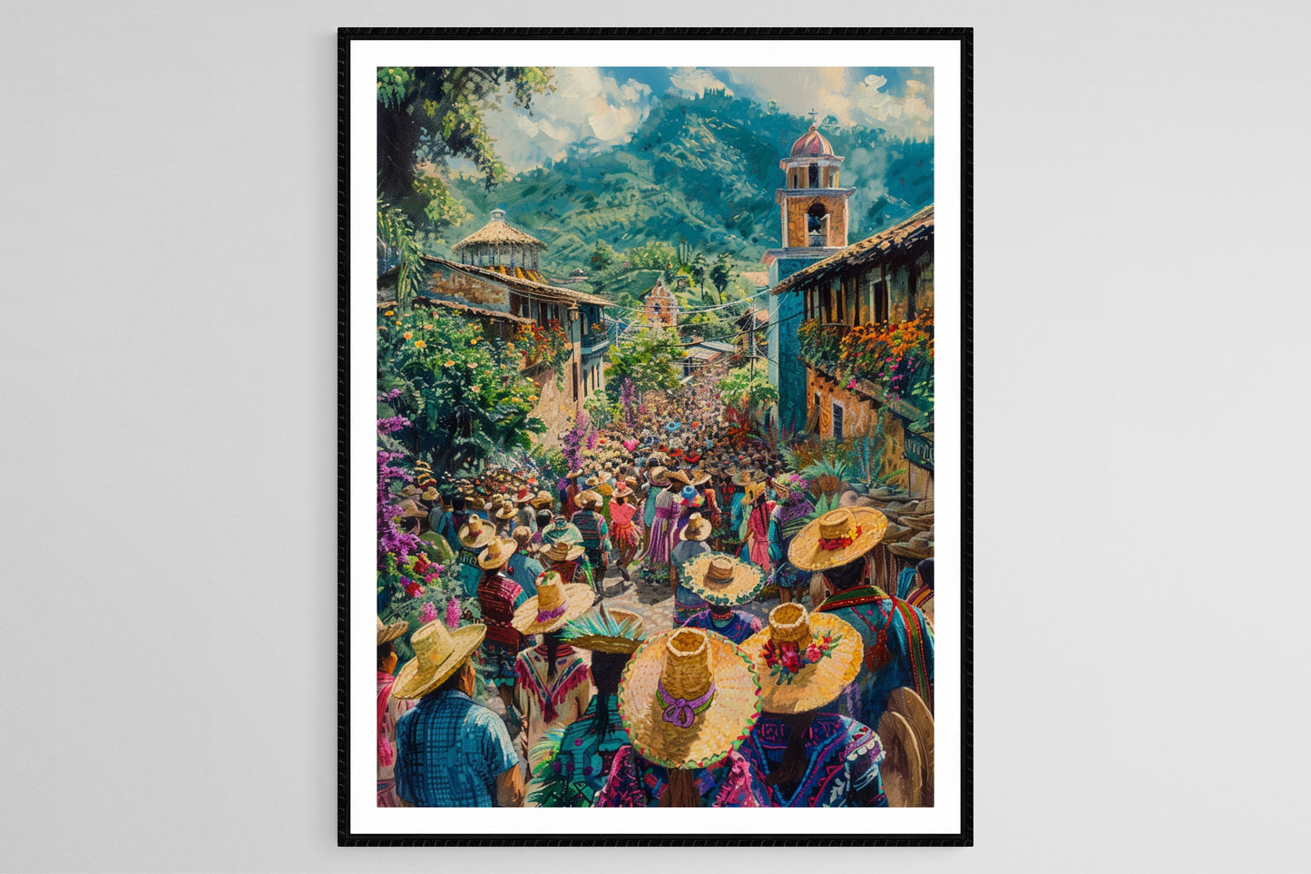 Affiche Semana Santa – Art traditionnel de la célébration guatémaltèque