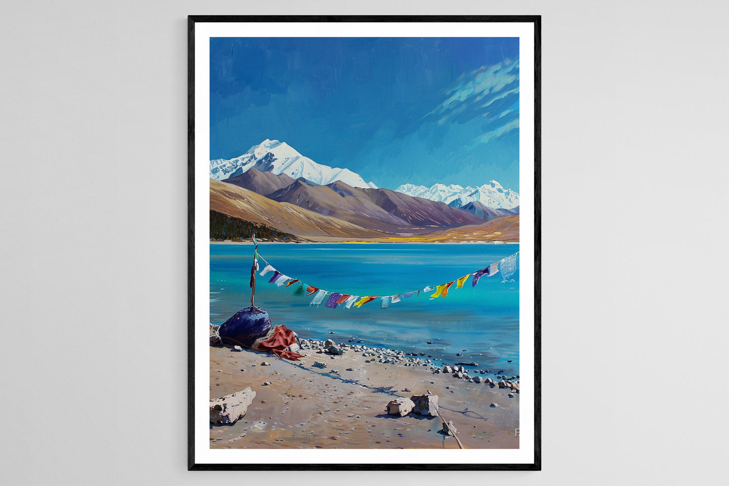 Affiche Yamdrok Lake – Poster des Eaux Turquoises en Tibet