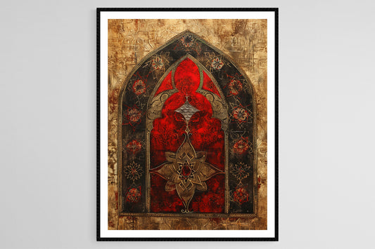 Affiche Art Islamique – Poster Motifs Intriqués & Designs Géométriques