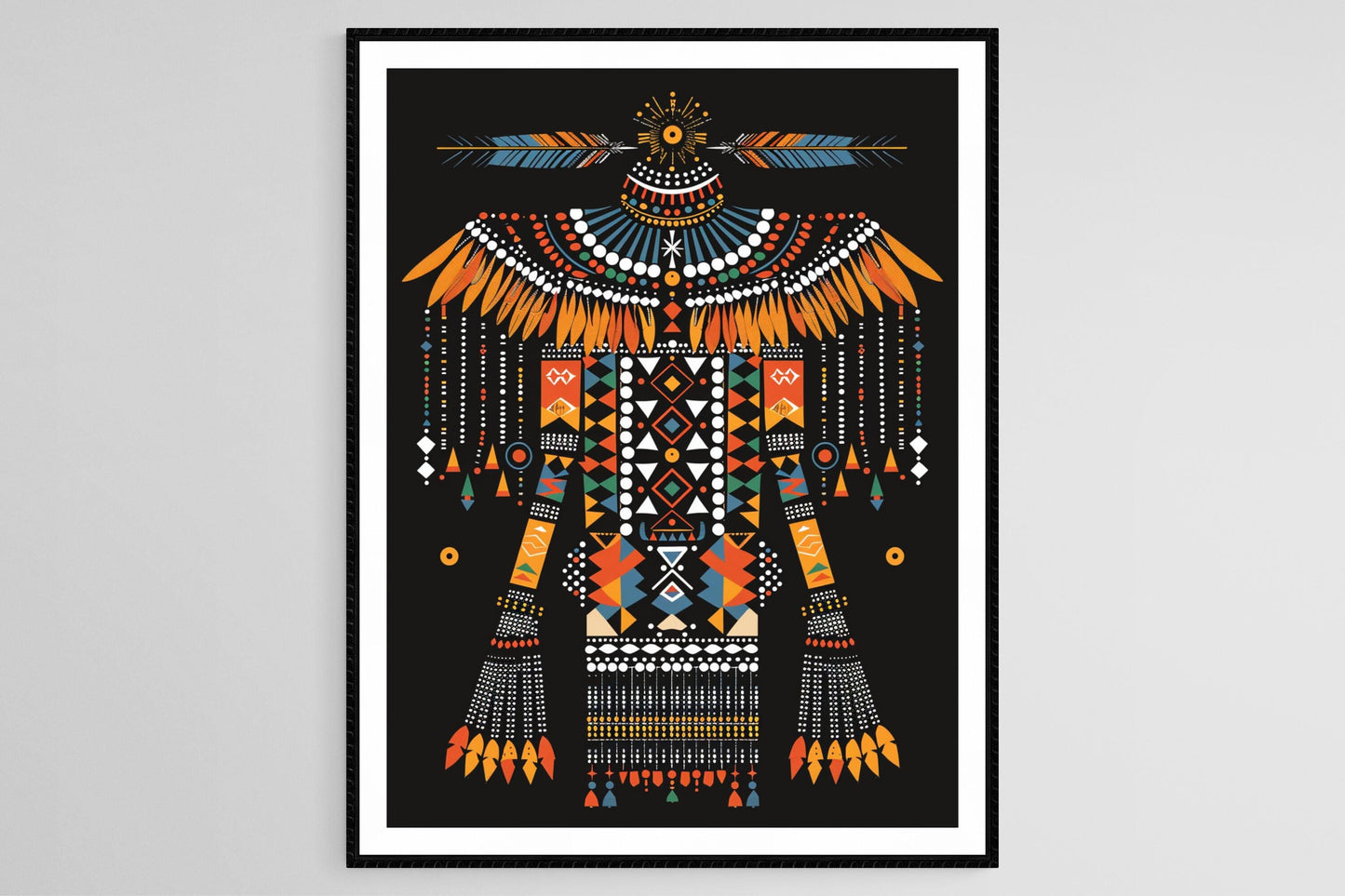 Affiche Art de Perles Zulu – Poster Motifs Culturels Africains