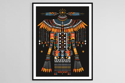 Affiche Art de Perles Zulu – Poster Motifs Culturels Africains