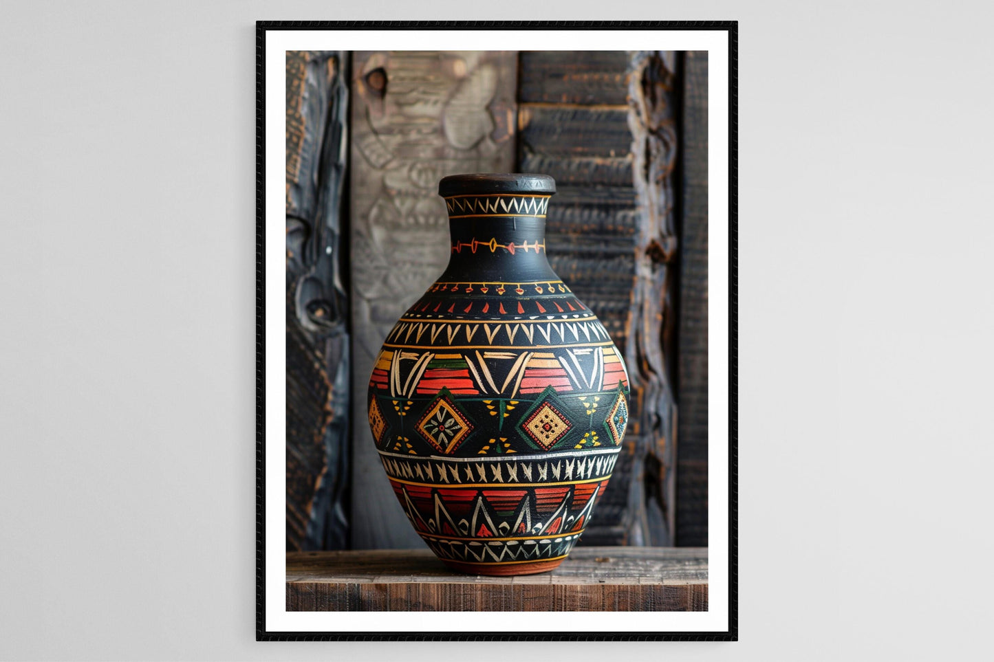 Affiche Art de la Poterie Zoulou – Poster Céramiques Africaines Décoratives