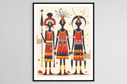 Affiche Karo d'Éthiopie – Impression artistique élégante