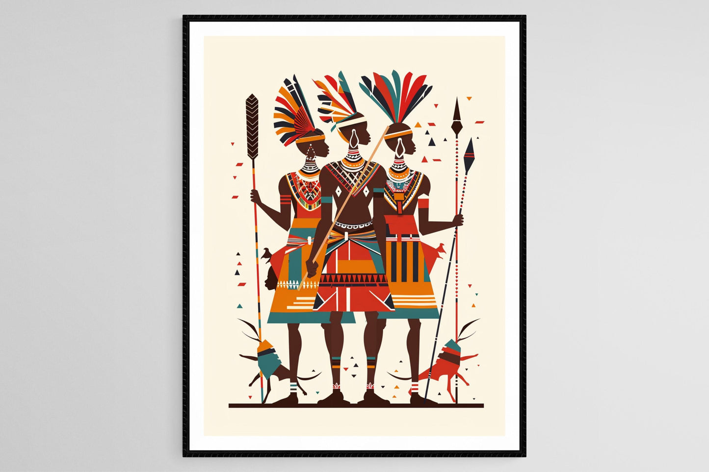 Affiche Samburu – Poster d'Art Fins du Kenya du Nord