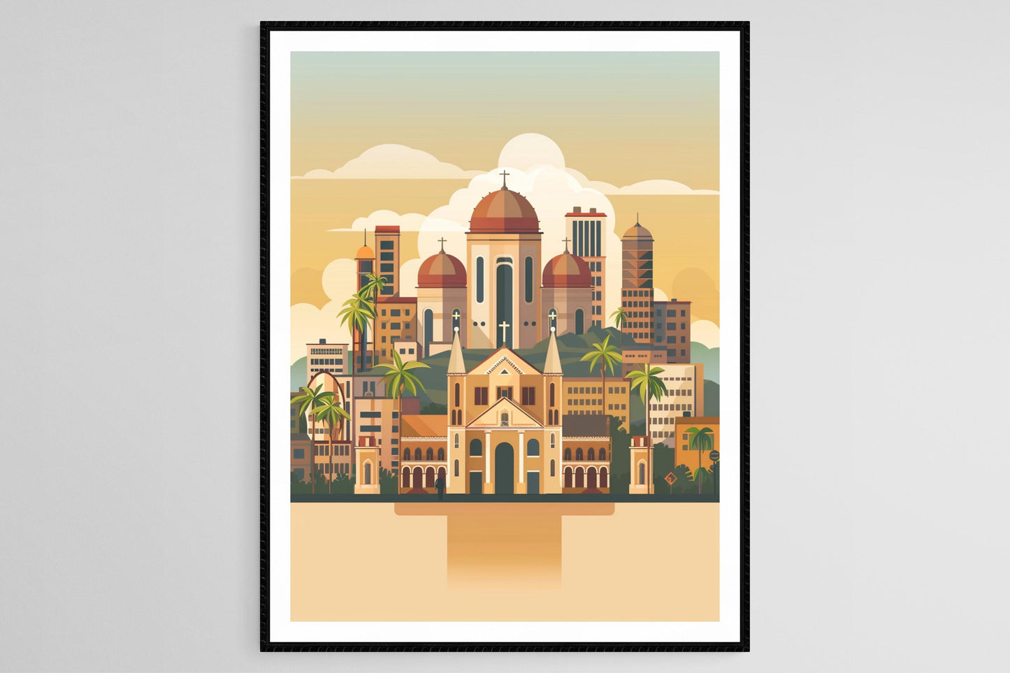 Affiche Éthiopie – Poster Cathédrale de la Sainte-Trinité et Musée National