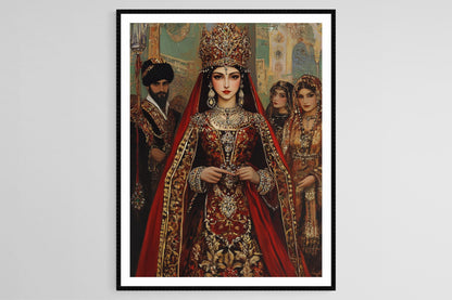 Affiche Dynastie Qajar – Art Print Historique Persan