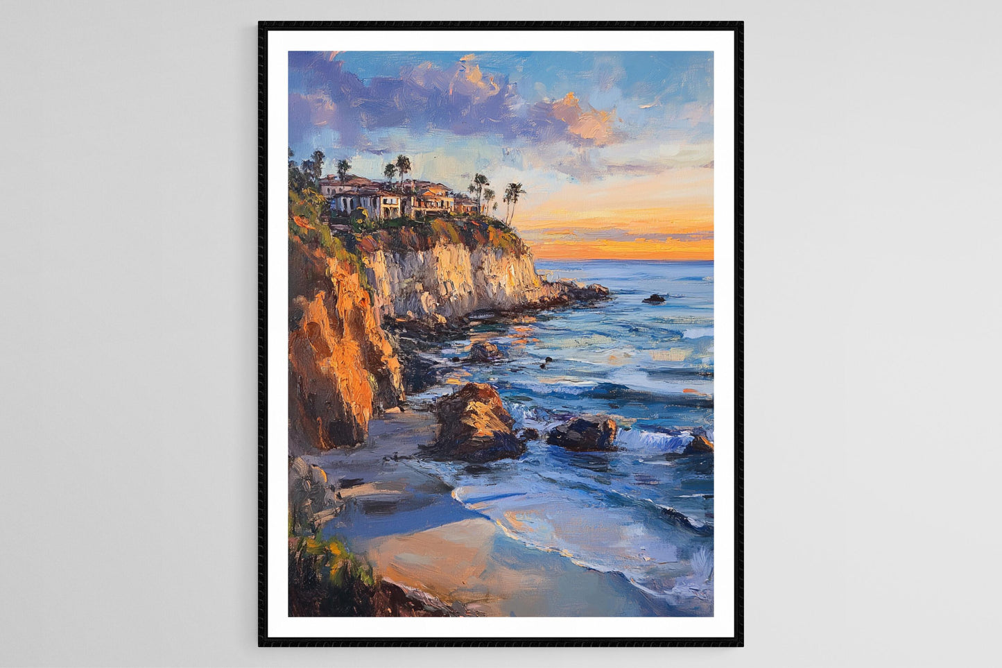 Affiche Laguna Beach – Impression artistique des piscines tidales et de la communauté des artistes