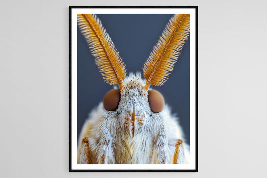 Affiche Fauconne – Poster Art Moth avec Détails Intriqués en Macro