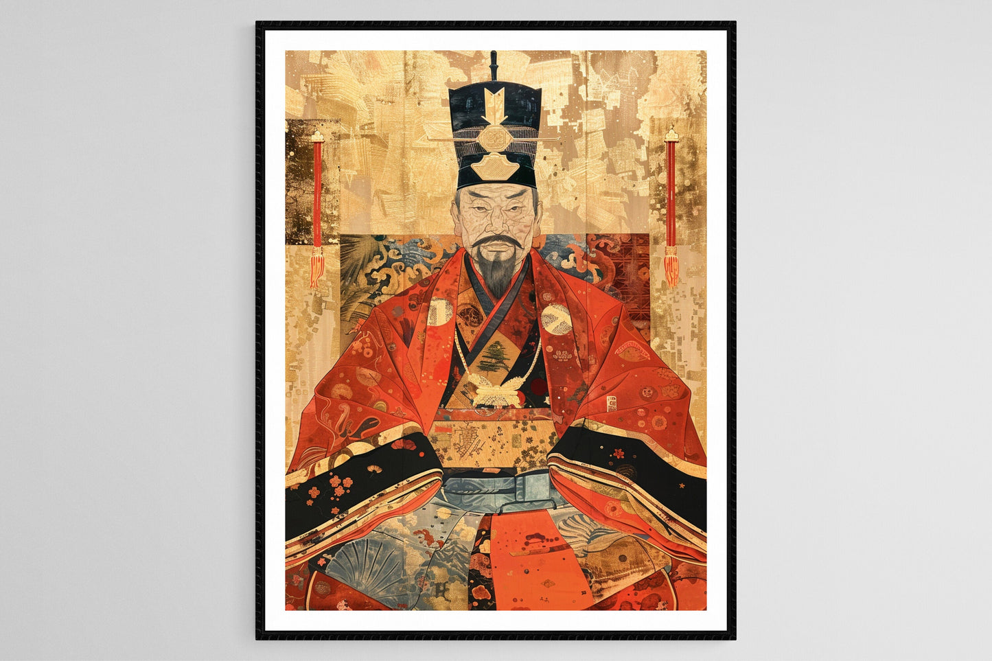 Affiche Empereur Sakuramachi – Reproduction d'art japonais