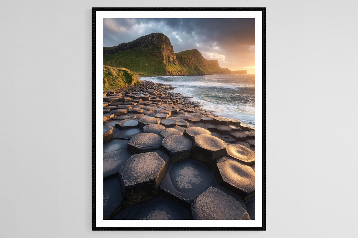 Affiche Causeway des Géants – Poster Merveille Naturelle d'Irlande